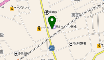 まぐろダイニング 美蔵 ホテルルートイン新城店の地図画像