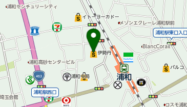 POLA 伊勢丹浦和店の地図画像