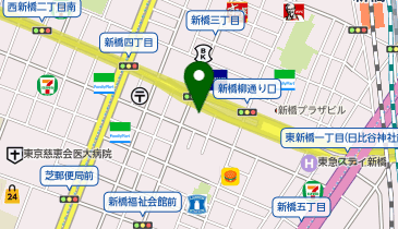 POLA THE BEAUTY 新橋店の地図画像