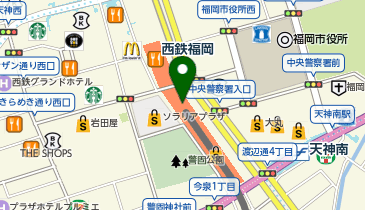 POLA 福岡三越の地図画像