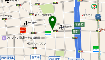 POLA 西天満の地図画像