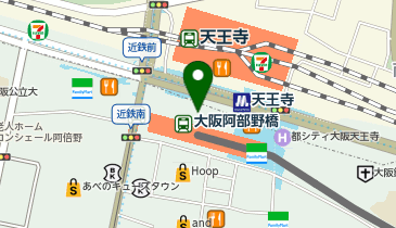 POLA あべのハルカス近鉄本店タワー館の地図画像