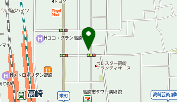 POLA THE BEAUTY 高崎駅東口店の地図画像