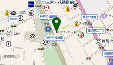 POLA 三宮フラワーロードの地図画像