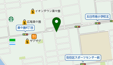 POLA 楽々園の地図画像