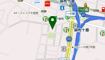 POLA 麻布十番駅前の地図画像