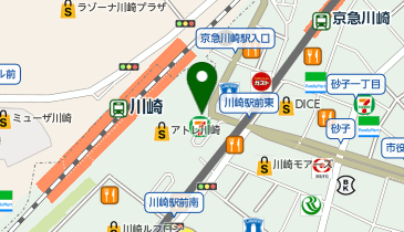 POLA THE COSMETIC TERRACE BlueStripe アトレ川崎店の地図画像