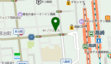 POLA THE BEAUTY 高崎駅西口店の地図画像