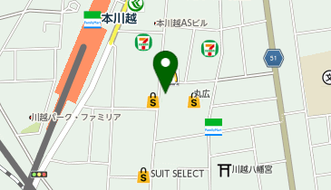 POLA まるひろ川越店の地図画像