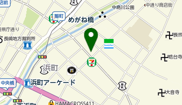 POLA THE BEAUTY 長崎浜の町店の地図画像