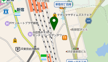 POLA 新宿タカシマヤの地図画像