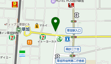 POLA THE BEAUTY 草加駅前店の地図画像