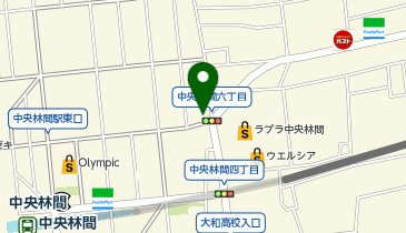 POLA lien solide 中央林間の地図画像