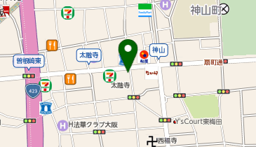 POLA 梅田太融寺の地図画像