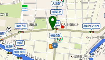 POLA 大阪福島の地図画像