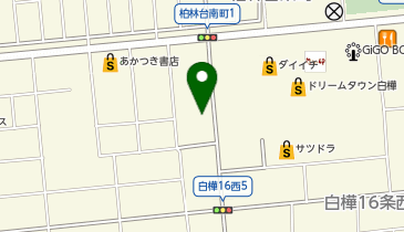 POLA 帯広白樺の地図画像