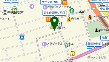 POLA 天神の地図画像