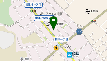 POLA エステサロン根津駅前の地図画像