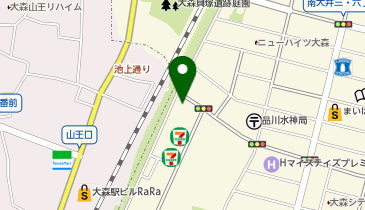 POLA 山王西の地図画像