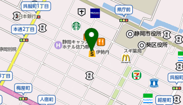 POLA 静岡伊勢丹の地図画像