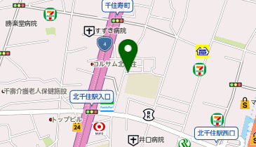 POLA 北千住の地図画像