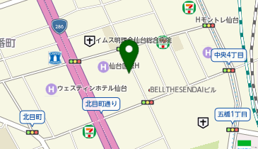 POLA 仙台中央の地図画像