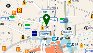 POLA 西武渋谷店の地図画像