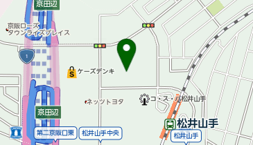 POLA ブランチ松井山手Akariの地図画像