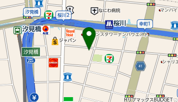 POLA 桜川の地図画像