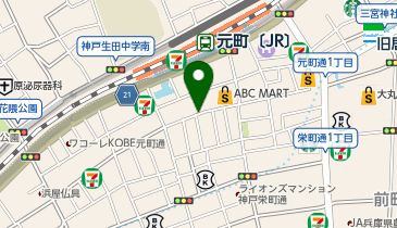POLA 神戸元町の地図画像