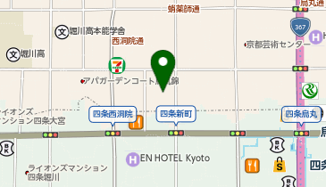 POLA primvere 四条新町の地図画像