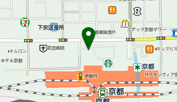 POLA ジェイアール京都伊勢丹の地図画像