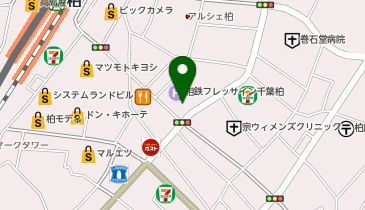POLA THE BEAUTY 柏東口店の地図画像