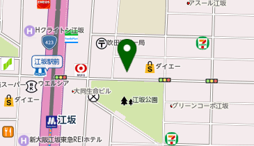 POLA THE BEAUTY 江坂店の地図画像