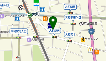 サン・ライフ ファミリーホール大和の地図画像