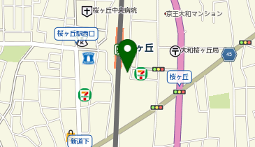 サン・ライフ 大和桜ケ丘駅前ファミリーホールの地図画像