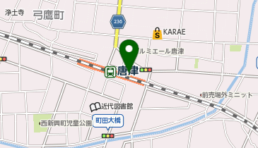 大原老舗 唐津駅店の地図画像