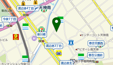 東横INN 福岡天神の地図画像