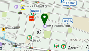 東横INN 仙台東口1号館の地図画像