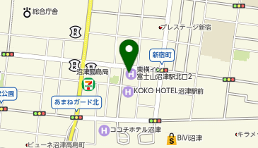 東横INN 富士山沼津駅北口2の地図画像