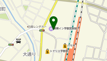 東横INN 宇都宮駅前2の地図画像