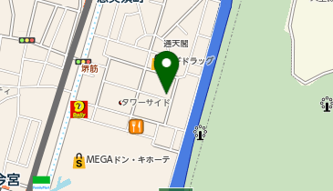 東横INN 大阪通天閣前の地図画像