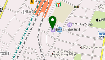 東横INN 小山駅東口1の地図画像