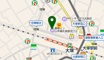 東横INN 山手線大塚駅北口2の地図画像