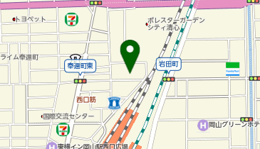 東横INN 岡山駅西口右の地図画像