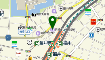東横INN 福井駅前の地図画像