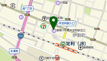 東横INN 栃木足利駅北口の地図画像