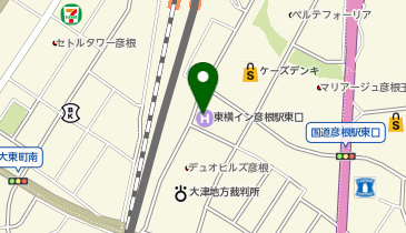 東横INN 彦根駅東口の地図画像