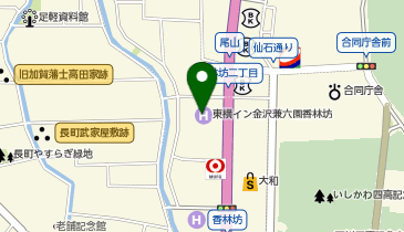 東横INN 金沢兼六園香林坊の地図画像