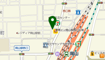 東横INN 岡山駅西口広場の地図画像